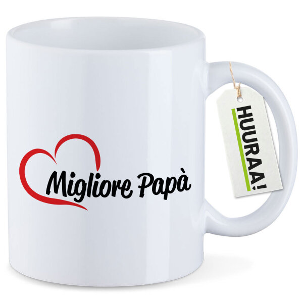 Kaffeetasse Migliore Papà Cuore 330ml