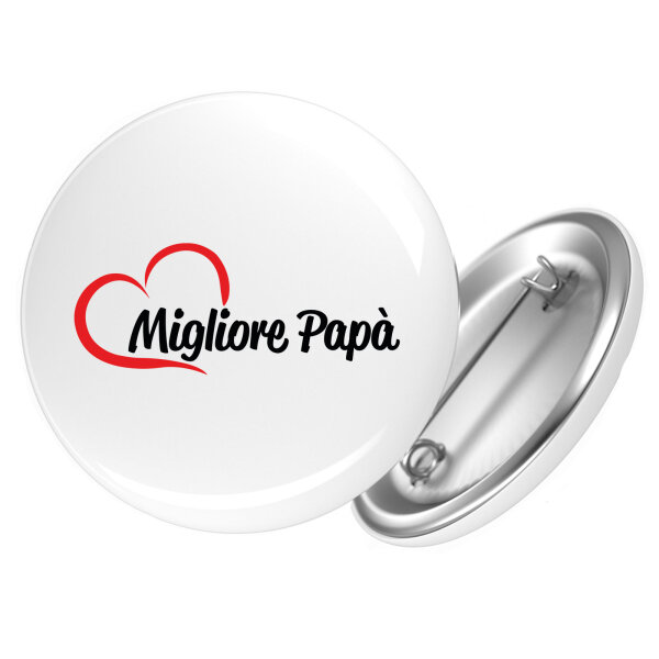 Button Migliore Papà Cuore