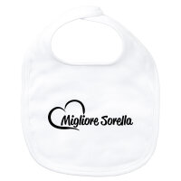 Baby Lätzchen Migliore Sorella Cuore Klettverschluss