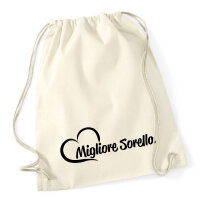 Turnbeutel Migliore Sorella Cuore 12 Liter