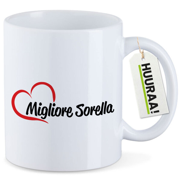 Kaffeetasse Migliore Sorella Cuore 330ml