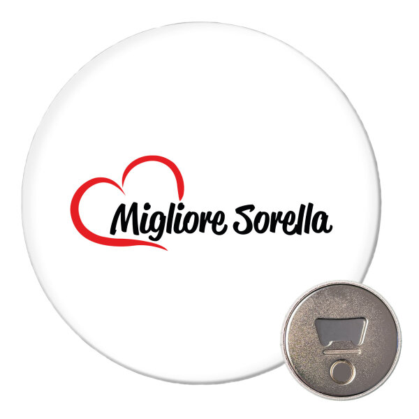 Magnet Migliore Sorella Cuore 59mm Kühlschrankmagnet Flaschenöffner