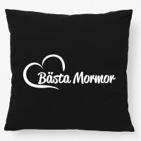 Kissen Bästa Mormor Hjärta 40x40cm