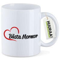 Kaffeetasse Bästa Mormor Hjärta 330ml