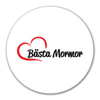 Aufkleber Bästa Mormor Hjärta 10cm Sticker