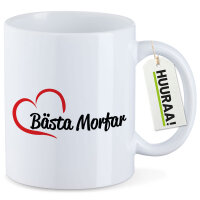 Kaffeetasse Bästa Morfar Hjärta 330ml