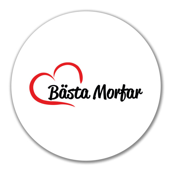 Aufkleber Bästa Morfar Hjärta 10cm Sticker