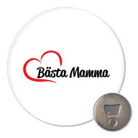 Magnet Bästa Mamma Hjärta 59mm...