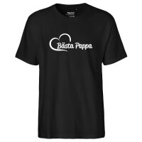 Herren T-Shirt B&auml;sta Pappa Hj&auml;rta