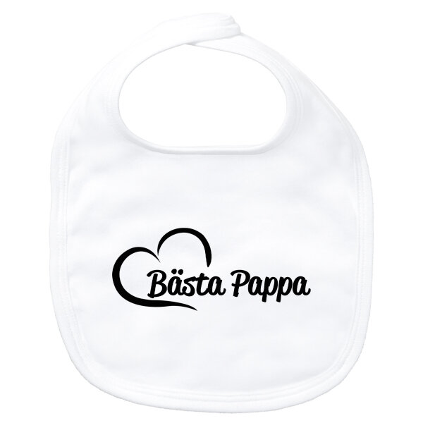 Baby Lätzchen Bästa Pappa Hjärta Klettverschluss