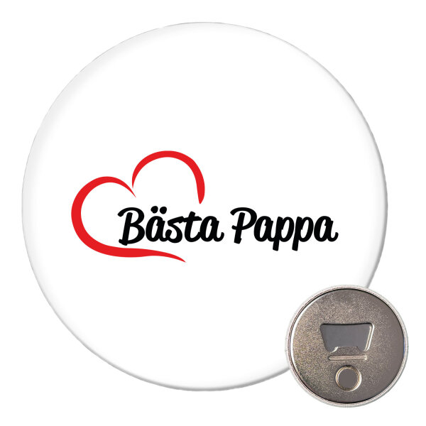 Magnet Bästa Pappa Hjärta 59mm Kühlschrankmagnet Flaschenöffner