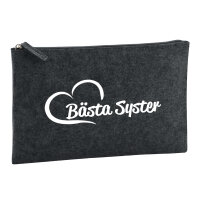 Kulturbeutel Bästa Syster Hjärta 1 Liter Filz...