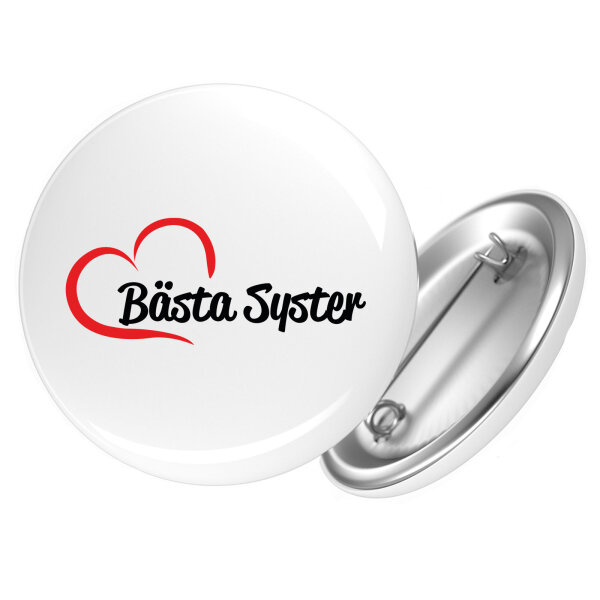 Button Bästa Syster Hjärta