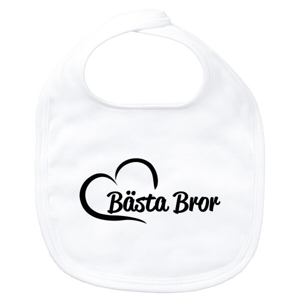 Baby Lätzchen Bästa Bror Hjärta Klettverschluss