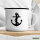 Emaille Tasse Anker Ankor 300ml Vintage Emaille Becher