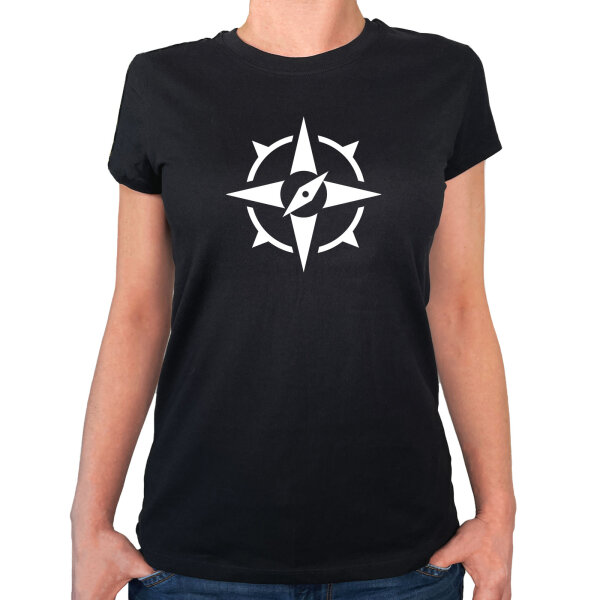 Damen T-Shirt Kompass Bussole Größe XS-XXL