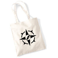 Jutebeutel Kompass Bussole 10 Liter