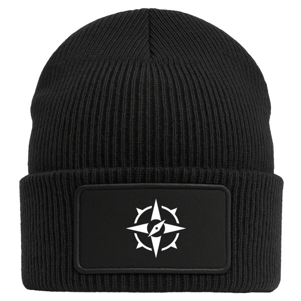 Beanie Kompass Bussole Black Mütze