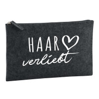 Kulturbeutel Haar verliebt 1 Liter Filz Charcoal...