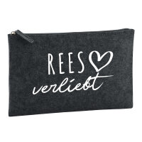 Kulturbeutel Rees verliebt 1 Liter Filz Charcoal...