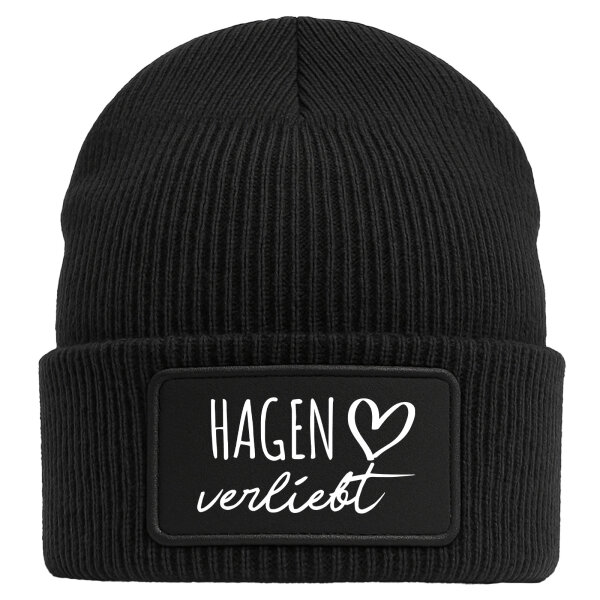 Beanie Hagen verliebt Black Mütze