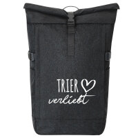 Kurierrucksack Trier verliebt 30-44 Liter Black Melange
