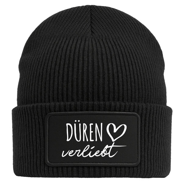 Beanie Düren verliebt Black Mütze