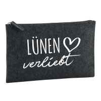 Kulturbeutel Lünen verliebt 1 Liter Filz Charcoal...