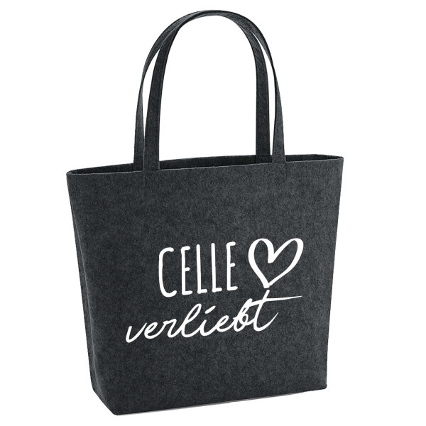 Filzshopper Celle verliebt 22 Liter Filztasche