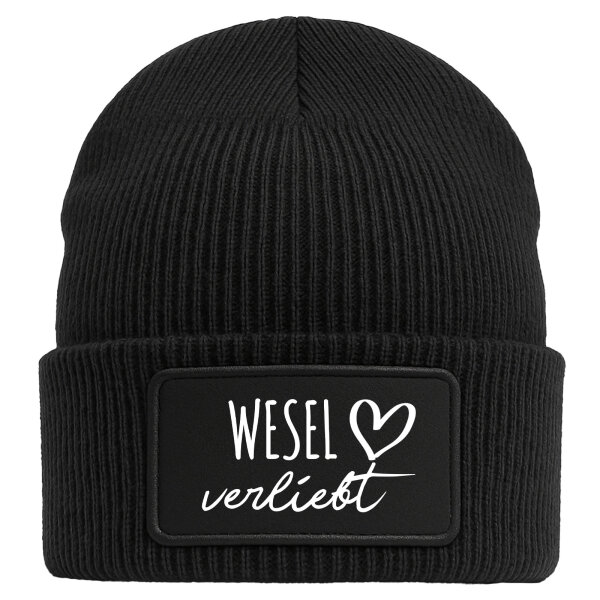 Beanie Wesel verliebt Black Mütze