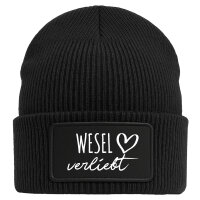 Beanie Wesel verliebt Black Mütze