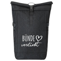Kurierrucksack Bünde verliebt 30-44 Liter Black Melange