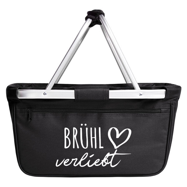 Einkaufskorb faltbar Brühl verliebt 20 Liter Tragekorb Black