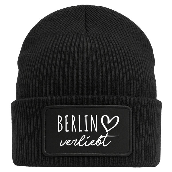 Beanie Berlin verliebt Black Mütze