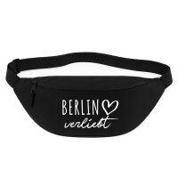Bauchtasche Berlin verliebt 2,5 Liter Black Crossbody Bag
