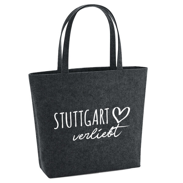 Filzshopper Stuttgart verliebt 22 Liter Filztasche