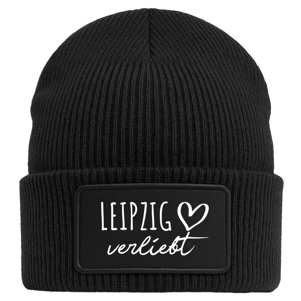 Beanie Leipzig verliebt Black Mütze