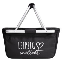 Einkaufskorb faltbar Leipzig verliebt 20 Liter Tragekorb...