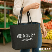 Filzshopper Wiesbaden verliebt 22 Liter Filztasche