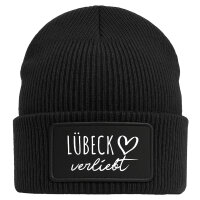 Beanie Lübeck verliebt Black Mütze