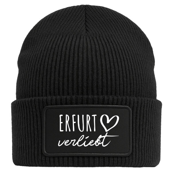 Beanie Erfurt verliebt Black Mütze
