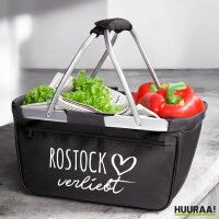Einkaufskorb faltbar Rostock verliebt 20 Liter Tragekorb...
