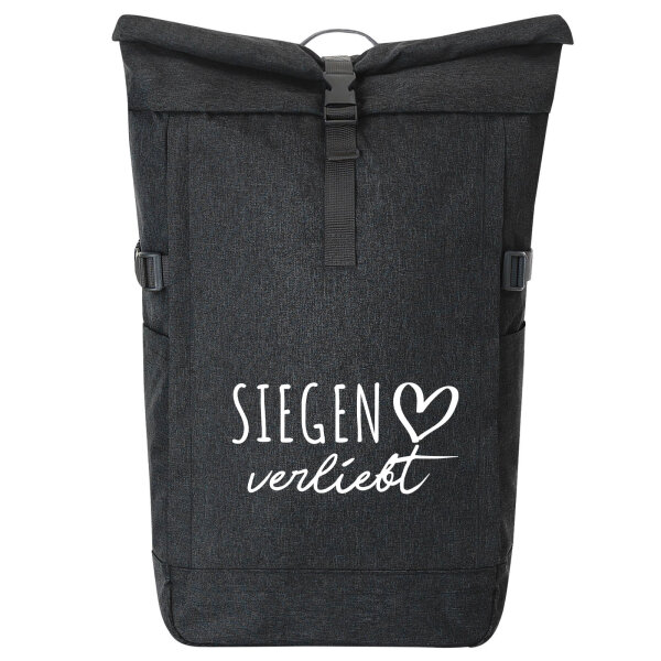 Kurierrucksack Siegen verliebt 30-44 Liter Black Melange