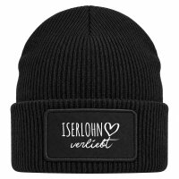 Beanie mit Patch Iserlohn verliebt Black