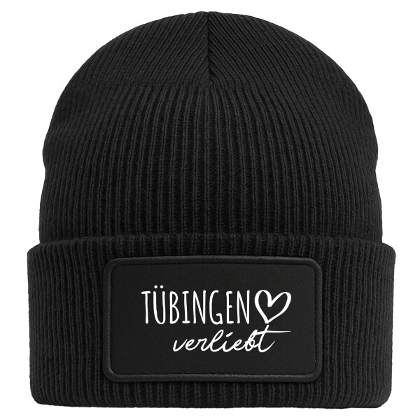 Beanie Tübingen verliebt Black Mütze