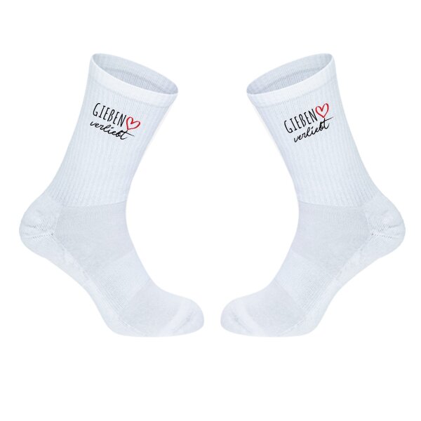 Unisex Socken Gießen verliebt Baumwolle