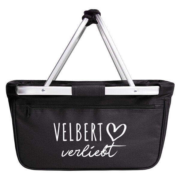 Einkaufskorb faltbar Velbert verliebt 20 Liter Tragekorb Black