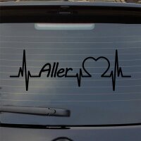 Heckscheibenaufkleber Aller Herzschlag  ca. 55x18cm