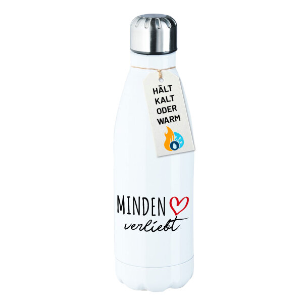 Edelstahl-Trinkflasche Minden verliebt 500ml Wasserflasche