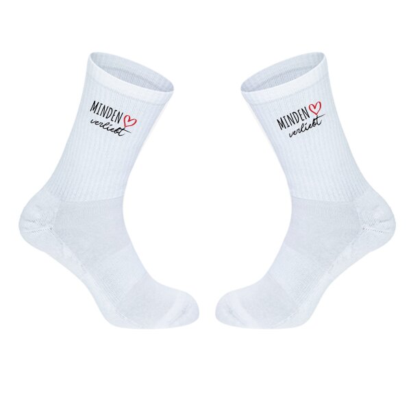 Unisex Socken Minden verliebt Baumwolle